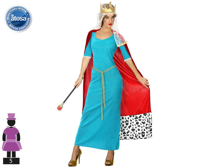 DISFRAZ REINA MEDIEVAL XL