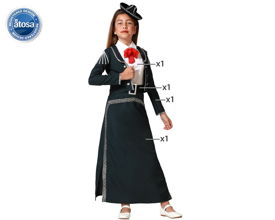 DISFRAZ MARIACHI NEGRA INF – Disfraces El Toldo Oviedo