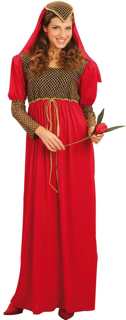 DISFRAZ JULIETA EN ROJO PARA MUJER T-4