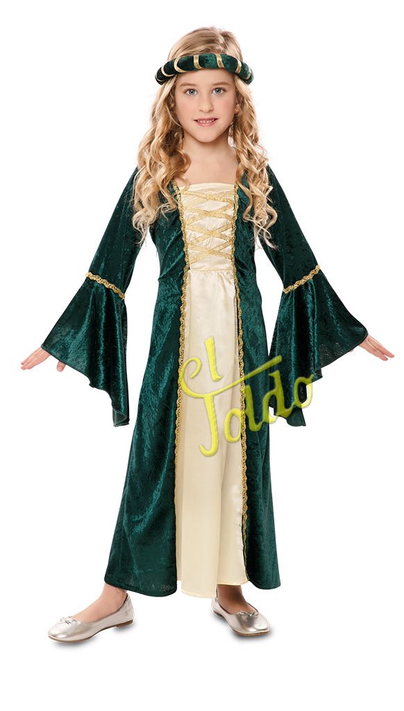 DISFRAZ MEDIEVAL VERDE INF – Disfraces El Toldo Oviedo