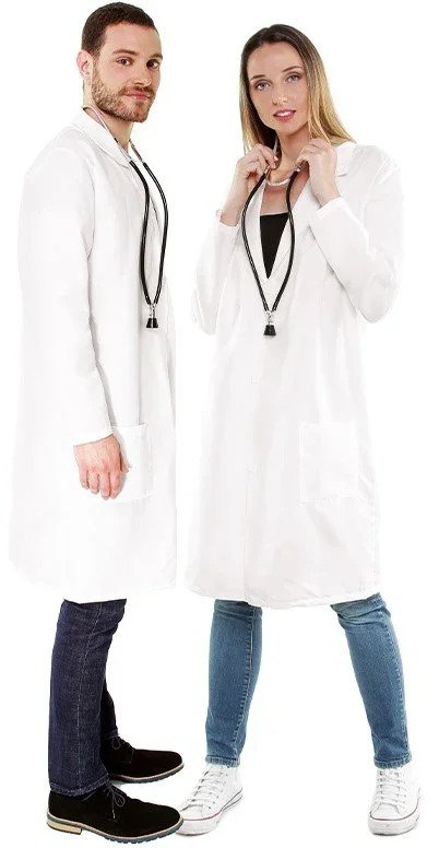 DISFRAZ MEDICO BATA BLANCA AD