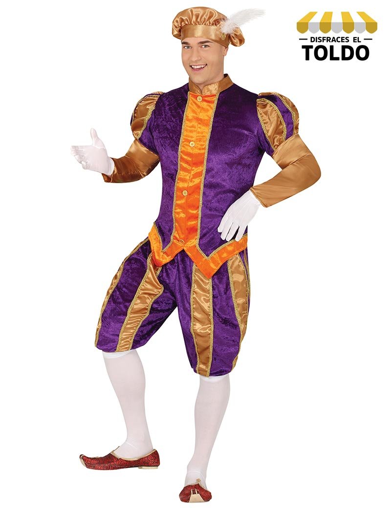 DISFRAZ PAJE MORADO Y DORADO AD – Disfraces El Toldo Oviedo