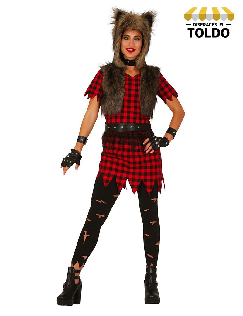 DISFRAZ MUJER LOBO AD
