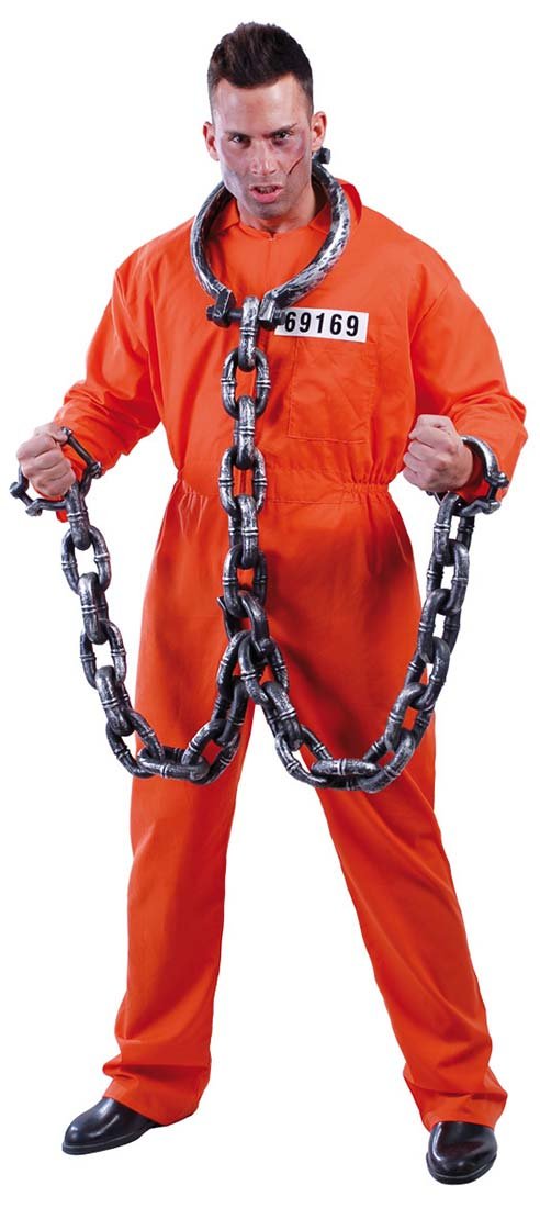 DISFRAZ PRESO NARANJA