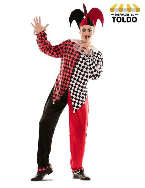 DISFRAZ ARLEQUIN ROJO HOMBRE — Disfraces El Toldo Oviedo