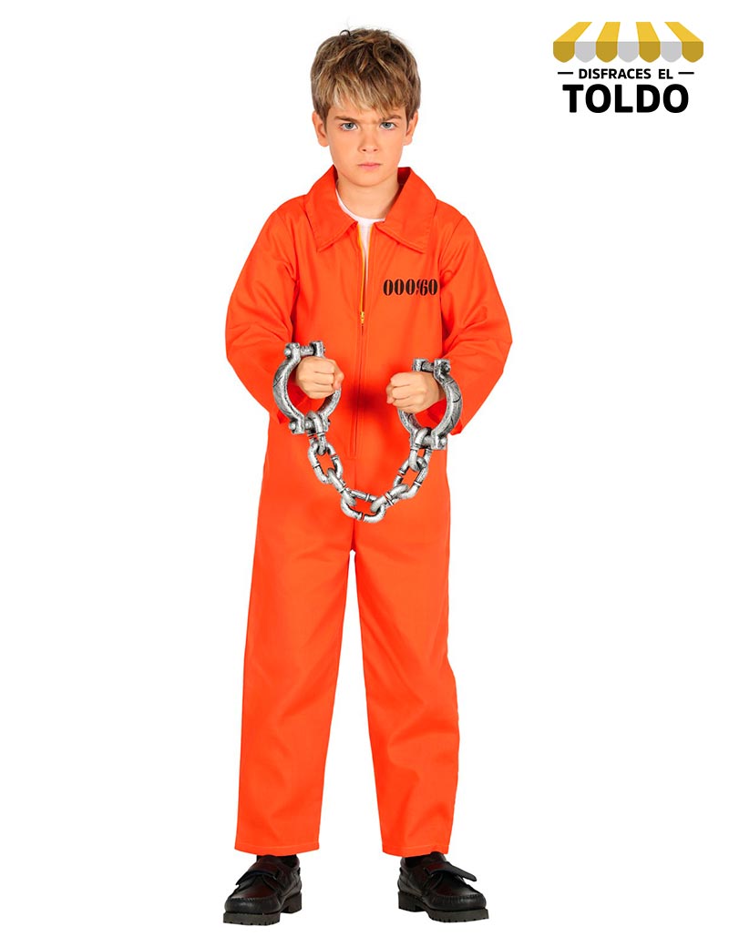 DISFRAZ PRESIDIARIO NARANAJA INFANTIL